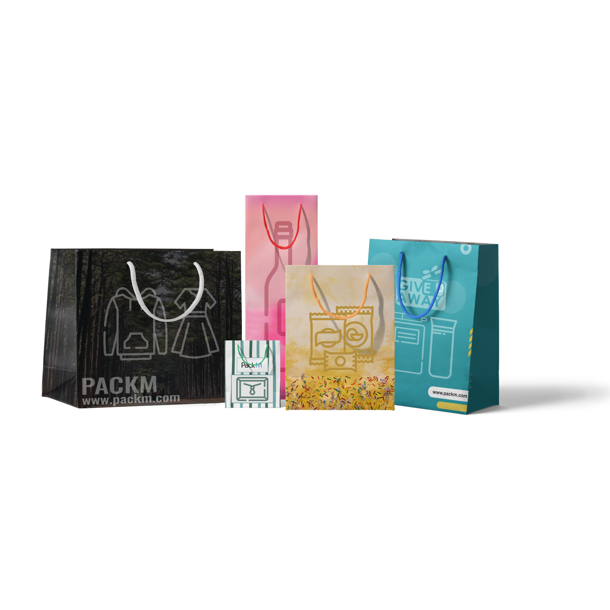 Custom Gift Bags With Your Logo PackM